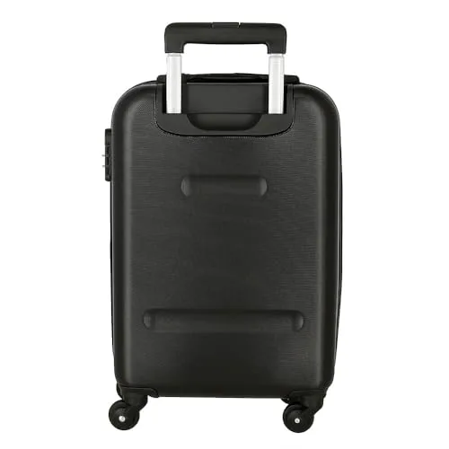 ROLL ROAD ▫️ Mala de cabine Flex preta 35 x 55 x 20 cm Bagagem de mão Air Europa rígida em ABS Fecho com combinação lateral 33 L 2,78 kg 4 rodas duplas Bagagem de mão 3