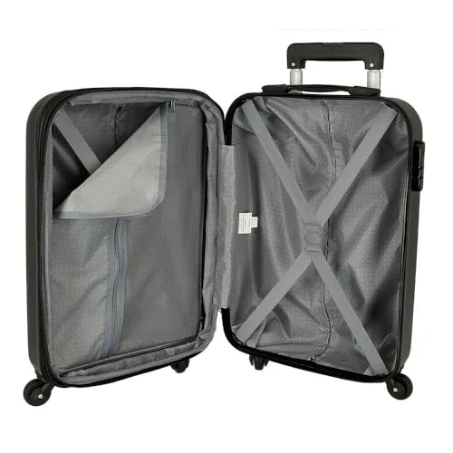 ROLL ROAD ▫️ Mala de cabine Flex preta 35 x 55 x 20 cm Bagagem de mão Air Europa rígida em ABS Fecho com combinação lateral 33 L 2,78 kg 4 rodas duplas Bagagem de mão 5