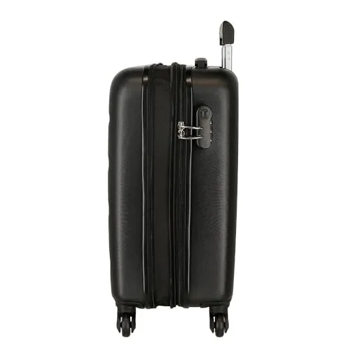 ROLL ROAD ▫️ Mala de cabine Flex preta 35 x 55 x 20 cm Bagagem de mão Air Europa rígida em ABS Fecho com combinação lateral 33 L 2,78 kg 4 rodas duplas Bagagem de mão 6