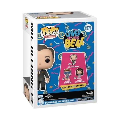 Funko ▫️ Pop! TV: Saved by The Bell 30.º Aniversário - Mr. Belding e A.C. Slater 3