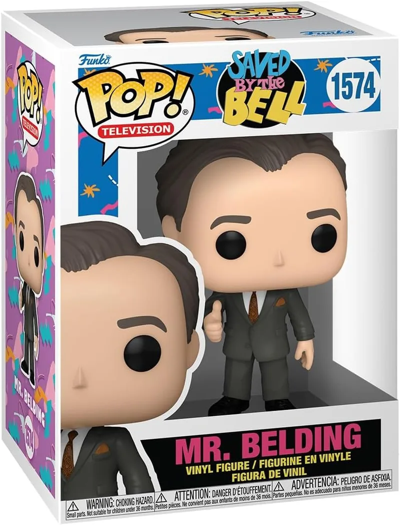 Funko ▫️ Pop! TV: Saved by The Bell 30.º Aniversário - Mr. Belding e A.C. Slater