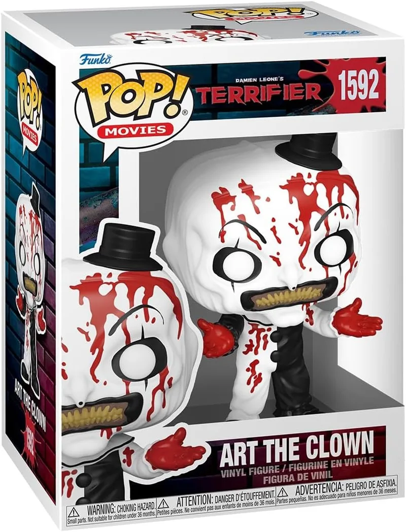 Funko ▫️ POP! Movies: Terrifier 2 - Art, o Palhaço (Sangrento)