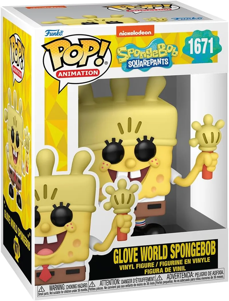 Funko ▫️ Pop! TV: SBS 25th - Spongebob Squarepants - SB com luva luminosa - Figura de vinil colecionável - Ideia para presente - Produto oficial - Brinquedos para crianças e adultos - Fãs de TV