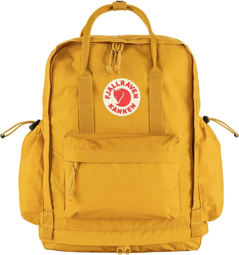 Fjällräven ▫️ 23200251-160 Mochila desportiva Kånken Outlong unissexo, cor ocre, tamanho UNI, desporto