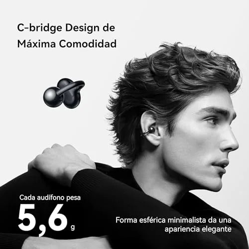 HUAWEI ▫️ Auscultadores sem fios Bluetooth FreeClip, Open-Ear, Preto 2