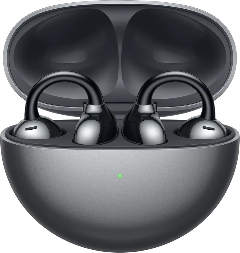 HUAWEI ▫️ Auscultadores sem fios Bluetooth FreeClip, Open-Ear, Preto
