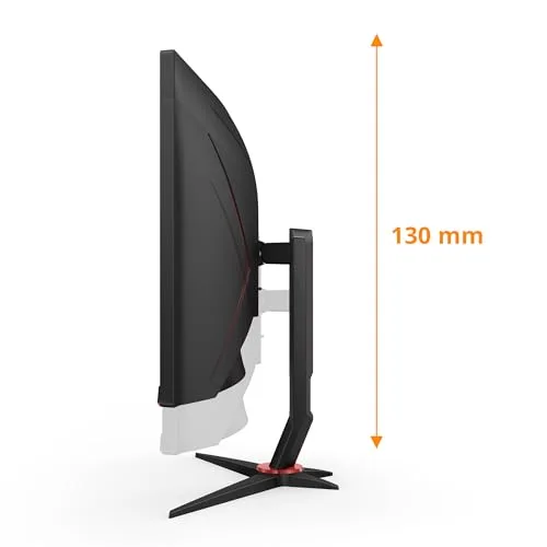 AOC ▫️ Gaming CU34G2XP, monitor curvo WQHD de 34 polegadas, VA, 180 Hz, 1 ms GtG, HDR400, modo Jogo, altifalantes, ajustável (1500R, 3440 x 1440, 400 cd/m, HDMI 2.0 / DP 1.4) 5