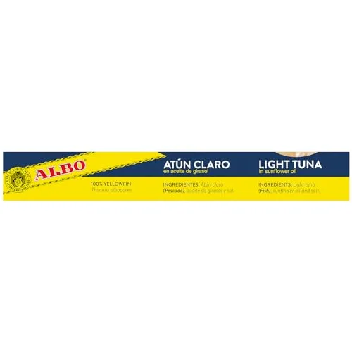 ALBO ▫️ Conserva de Atum Claro em Óleo de Girassol, Embalagem de 3 latas de 92 g 3