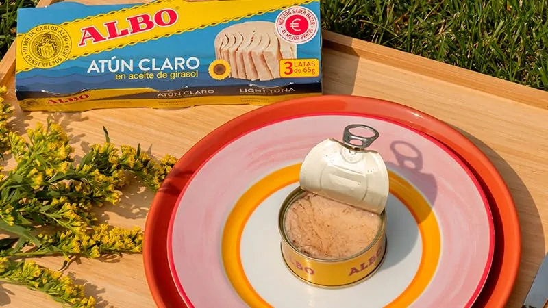 ALBO ▫️ Conserva de Atum Claro em Óleo de Girassol, Embalagem de 3 latas de 92 g 4