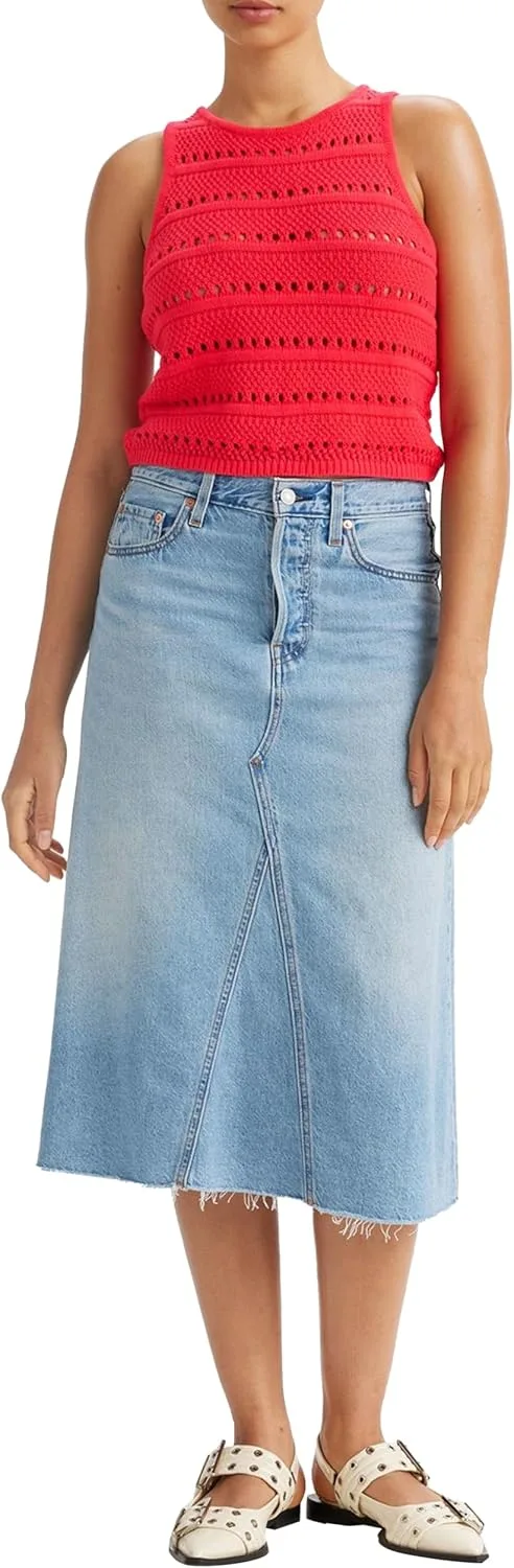 Levi's ▫️ Saia Decon de cintura alta e corte em A para mulher
