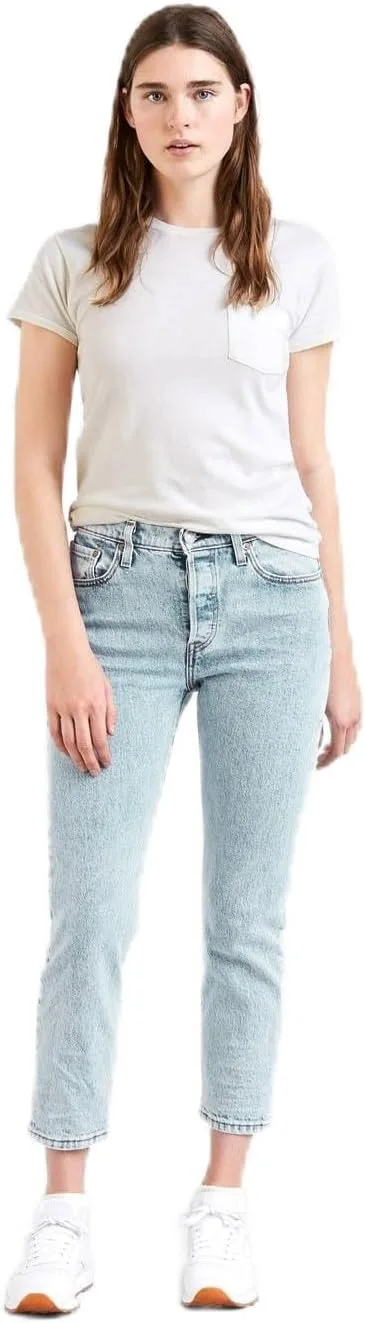 Levi's ▫️ 501 Crop - Calças de ganga para mulher
