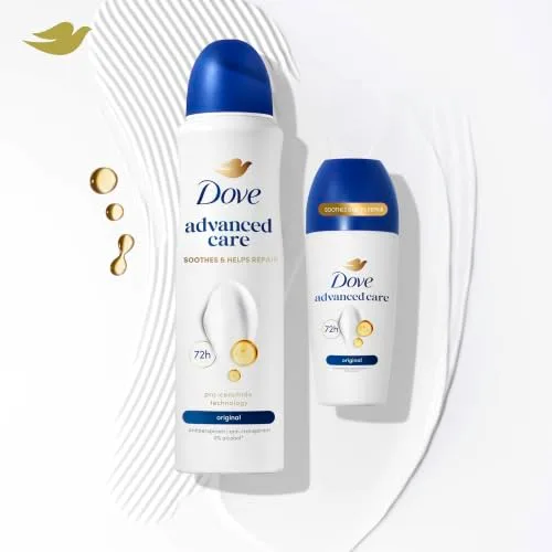 Dove ▫️ Advanced Care Desodorizante Original Proteção 72 horas Spray 150 ml x 6 7
