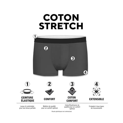 pierre cardin underwear ▫️ Pc/1/Bc/Pk4 Roupa interior masculina (Conjunto de 4) 4