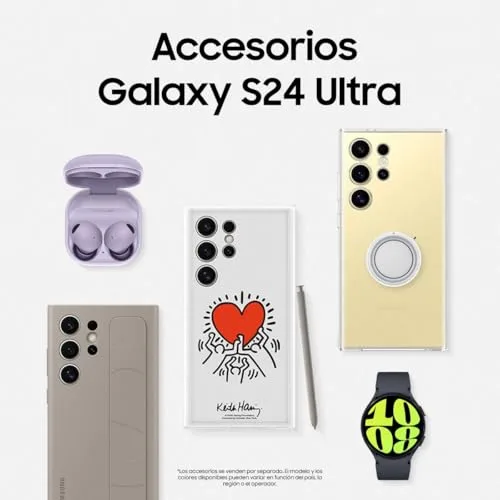 Samsung ▫️ Galaxy S24 Ultra e carregador de 45 W, telemóvel com IA, smartphone Android, 12 GB de RAM, 512 GB de armazenamento, câmara de 200 MP, S Pen, bateria de longa duração, Violeta Titanium (versão espanhola) 6