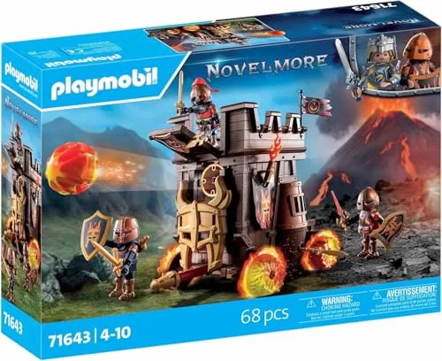 PLAYMOBIL ▫️ Novelmore 71643 Carro de combate com canhão de fogo, com três bandidos de Burnham, incluindo vários acessórios, brinquedos cheios de ação para meninos e meninas a partir dos 4 anos 3