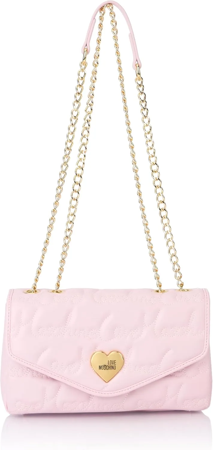 Love Moschino ▫️ Bolsa de ombro para mulher, cor-de-rosa, tamanho único
