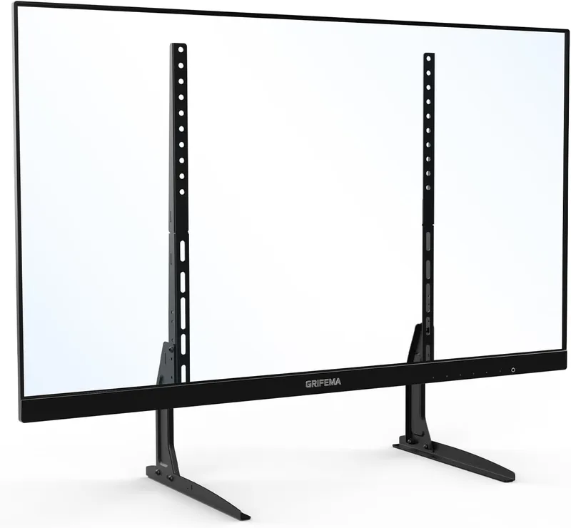 GRIFEMA ▫️ Suporte de TV Suporte de TV para ecrãs LED/OLED/curvos/planos de 22"-80", suporte de TV Carga máxima 50 kg, MAX VESA 800x400mm -Preto