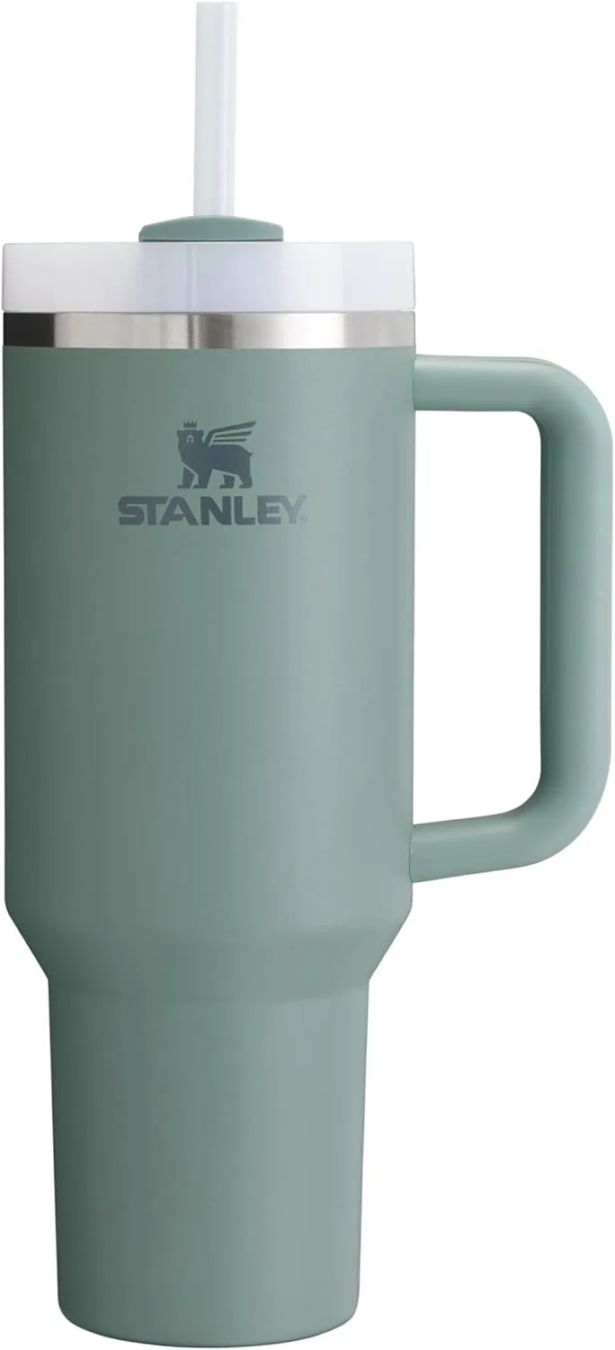 STANLEY Quencher H2.0 FlowState Tumbler 1.2L - A garrafa térmica mantém-se fria durante 11 horas - Congelamento durante 48 horas - Garrafa de água em aço inoxidável - Caneca térmica - Copo térmico sem BPA - Xisto