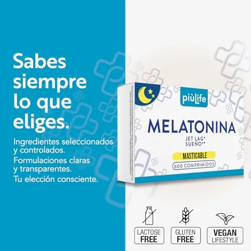 +LIFE ▫️ Melatonina Pura 1,9 mg por dose PiùLife, 600 mini-comprimidos 4