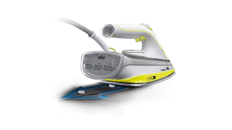 Braun ▫️ FreeStyle 5 – Ferro a vapor com sola SuperCeramic, vapor potente, sistema antigotejamento, ponta de precisão, engomagem fácil e suave, amarelo (SI5016YL) 3