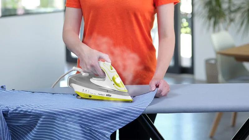 Braun ▫️ FreeStyle 5 – Ferro a vapor com sola SuperCeramic, vapor potente, sistema antigotejamento, ponta de precisão, engomagem fácil e suave, amarelo (SI5016YL) 4