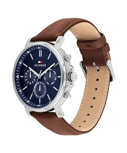Tommy Hilfiger ▫️ Relógio analógico multifunções de quartzo para homem, com bracelete em aço inoxidável ou em pele 2