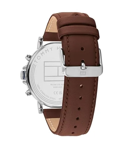Tommy Hilfiger ▫️ Relógio analógico multifunções de quartzo para homem, com bracelete em aço inoxidável ou em pele 3