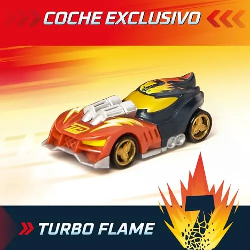 T-Racers ▫️ Mix ´N Race Thunder Truck – Camião lançador com 3 funções num só. Inclui 1 veículo T-Racer Mix ´N Race exclusivo, área para montar veículos, mecanismo de lançamento e espaço para 7 carros 4