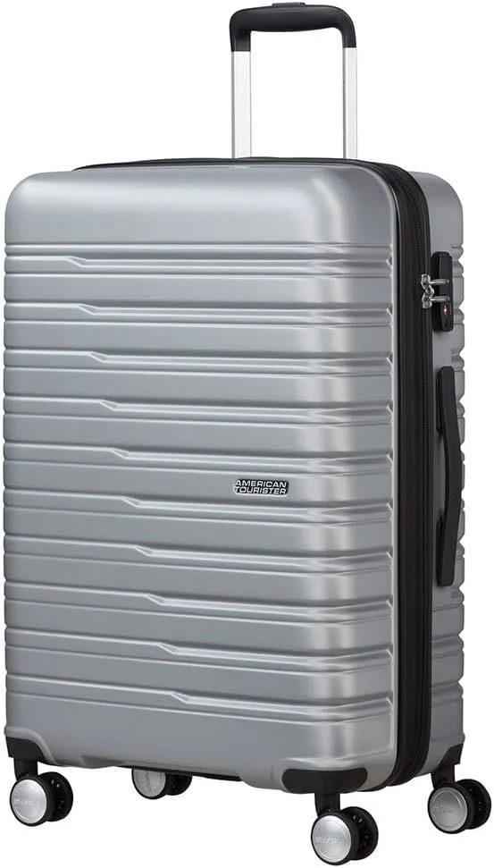 American Tourister Flashline - Spinner M, Mala, 67 cm, 69/75 L, Prata (Sky Silver)