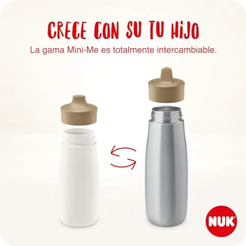 NUK ▫️ Copo Mini-Me Sip para crianças pequenas | A partir dos 9 meses | 300 ml | Garrafa de água em aço inoxidável para crianças | Bocal reforçado à prova de fugas | À prova de quebras | Veado lilás 7