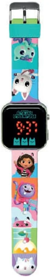 Kids Licensing ▫️ Relógio digital LED para meninos e meninas com personagens, com funções de hora, data e bracelete ajustável