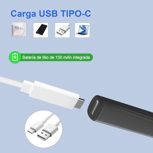 EBUYFIRE ▫️ Kit sem fios para limpeza dos ouvidos, limpador de ouvidos com otoscópio com câmara HD, carregamento por USB, kit de limpeza visual dos ouvidos com 6 LED para cuidados em família 4