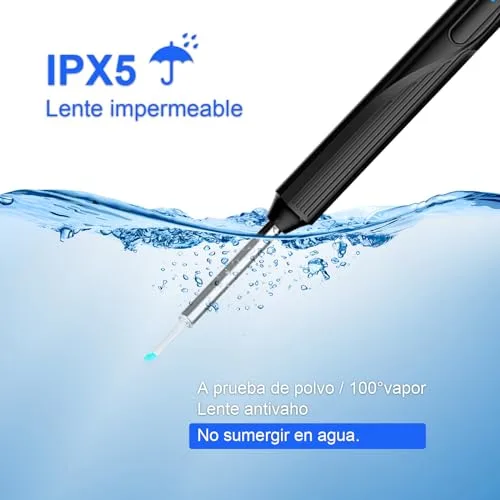 EBUYFIRE ▫️ Kit sem fios para limpeza dos ouvidos, limpador de ouvidos com otoscópio com câmara HD, carregamento por USB, kit de limpeza visual dos ouvidos com 6 LED para cuidados em família 6