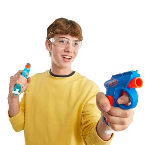 Nerf ▫️ Hasbro N Series, Flex Party Pack 5, Lançadores de dardos de espuma, 15 projéteis N1, Diversão e competição com amigos, Jogos de estratégia, Gatilho de precisão, Jogos para festas 4