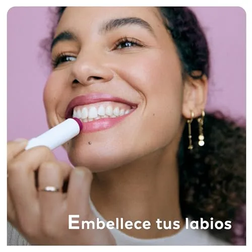 Liposan ▫️ Blackberry Shine (1 x 4,8 g), batom com aroma a framboesa, bálsamo labial com cor, bálsamo hidratante para lábios bonitos, suaves e suculentos 2