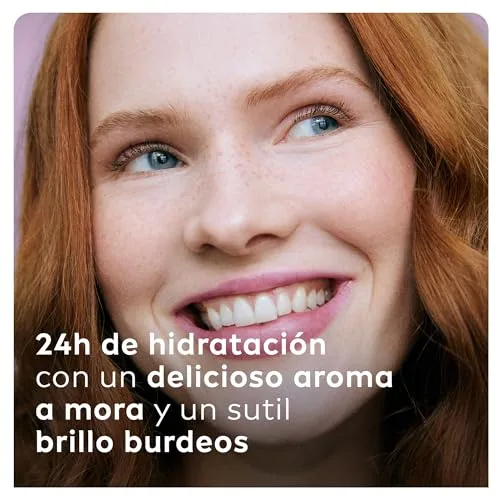 Liposan ▫️ Blackberry Shine (1 x 4,8 g), batom com aroma a framboesa, bálsamo labial com cor, bálsamo hidratante para lábios bonitos, suaves e suculentos 5