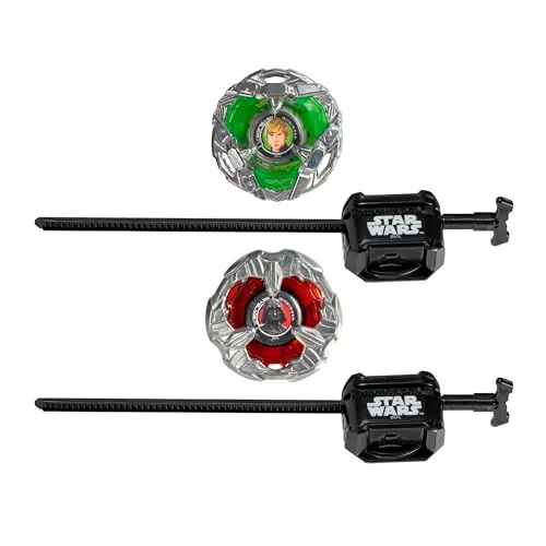 Beyblade ▫️ Colaboração X e Star Wars, Pacote múltiplo Luke Skywalker 4-80B vs. Darth Vader 4-60B 2