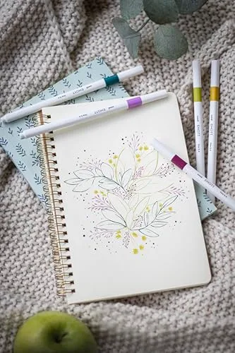 Uni-Ball ▫️ 151742 - Conjunto de marcadores finos Emott, 40 marcadores de 0,4 mm, tinta pigmentada, conjunto com design elegante 3