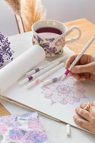 Uni-Ball ▫️ 151742 - Conjunto de marcadores finos Emott, 40 marcadores de 0,4 mm, tinta pigmentada, conjunto com design elegante 7