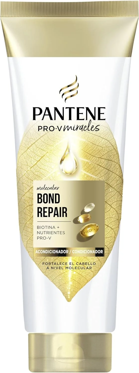 Pantene ▫️ Molecular Bond Repair - Condicionador com Biotina 160 ml. Fórmula Pro-V para cabelo seco e danificado. Dá força e deixa o cabelo mais saudável e regenerado. Enriquecido com nutrientes