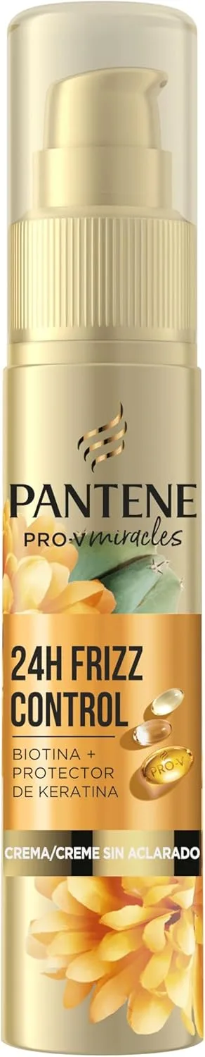 Pantene ▫️ Sérum Controlo dos Frizz com Biotina e Queratina 70ml Tratamento de Condicionamento Sem Envolvimento para Cabelos Secos e Estragados. Resultados instantâneos para uma suavidade duradoura. Fixação flexível