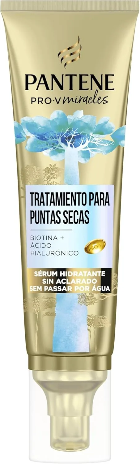 Pantene ▫️ Pro-V Milagres Sérum de Hidratação e Brilho com Biotina para Cabelo Seco e Estragado, 70ml Tratamento com Ácido Hiaulorónico e Essência de Baobá. Condicionador Sem Enxaguamento. Adequado para uso diário