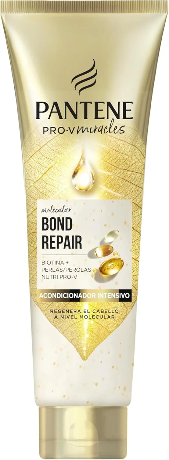 Pantene ▫️ Molecular Bond Repair - Condicionador Intensivo com Biotina, 150 ml. Fórmula Pro-V para cabelos danificados e muito secos. Deixa o cabelo mais saudável, forte e regenerado