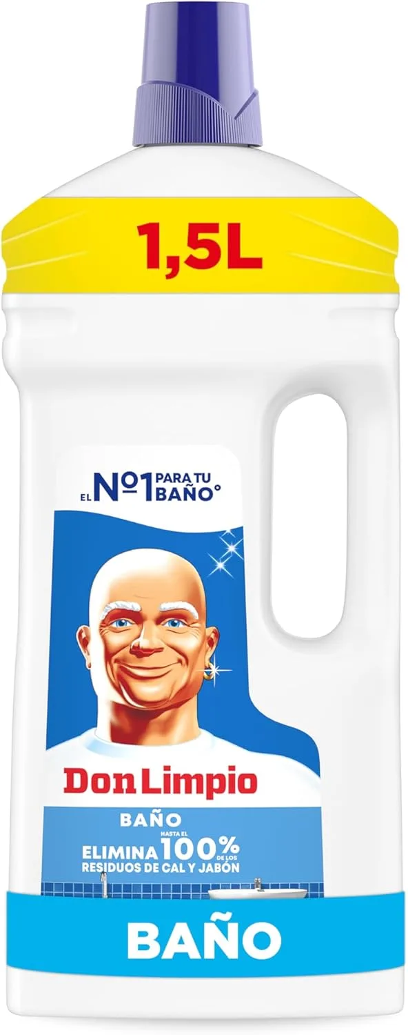 DON LIMPIO ▫️ Detergente Líquido para Casa de Banho 1,5 I. Remove as marcas de sabão e o dobro do calcário que a fórmula anterior