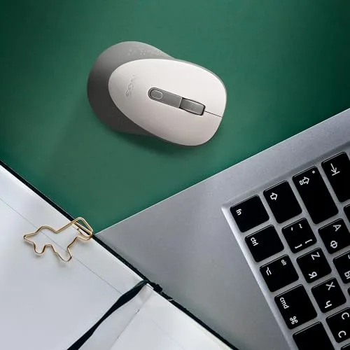 NGS ▫️ Dew White - Rato sem fios silencioso e ergonómico, branco 7