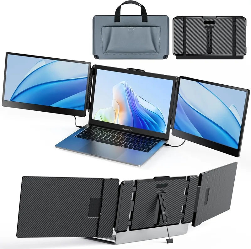 SMISEACOW ▫️ Monitor portátil S2 – Extensão de ecrã portátil de 14 polegadas FHD 1080P, monitor portátil, extensor de ecrã HDMI