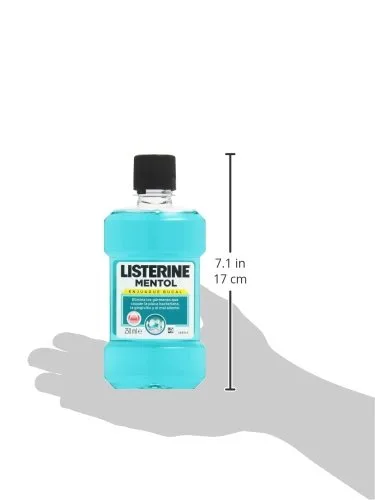 Listerine ▫️ Enxaguante Bucal, Mentol, 250 ml (Embalagem de 2) 3