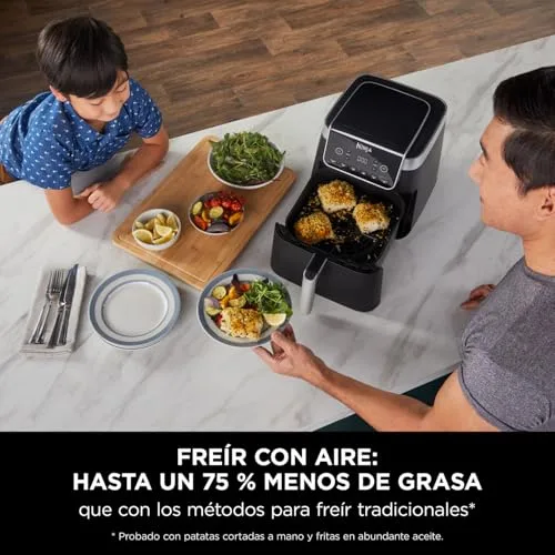 Ninja ▫️ MAX PRO, Fritadeira de Ar Quente sem Óleo 6,2 L, Cinzenta, AF180EU 6