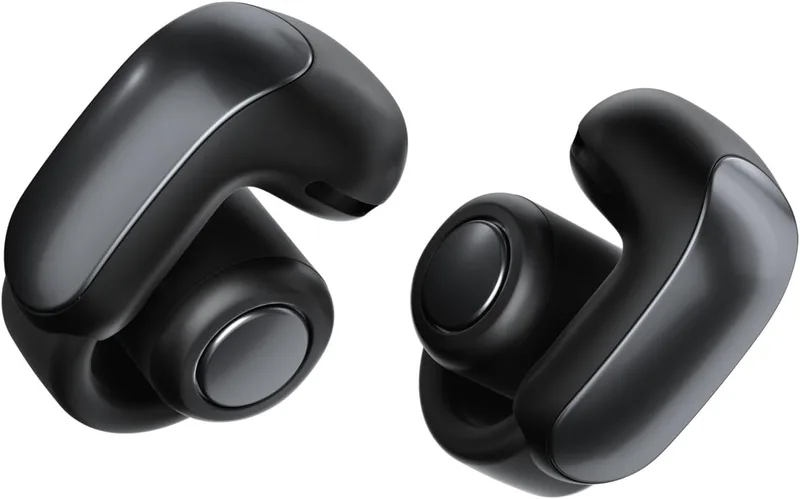 Bose ▫️ Ultra Open Earbuds, Auscultadores sem fios de alta gama e alta fidelidade, Auscultadores intra-auriculares Bluetooth para corrida, Design aberto e moderno, Até 48 h de autonomia, Preto