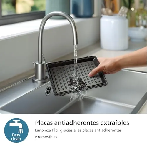 PHILIPS ▫️ 5000 Sanduicheira e Grelhador 3 em 1, 750 W, placas antiaderentes 5